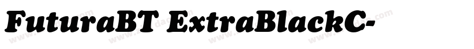 FuturaBT ExtraBlackC字体转换